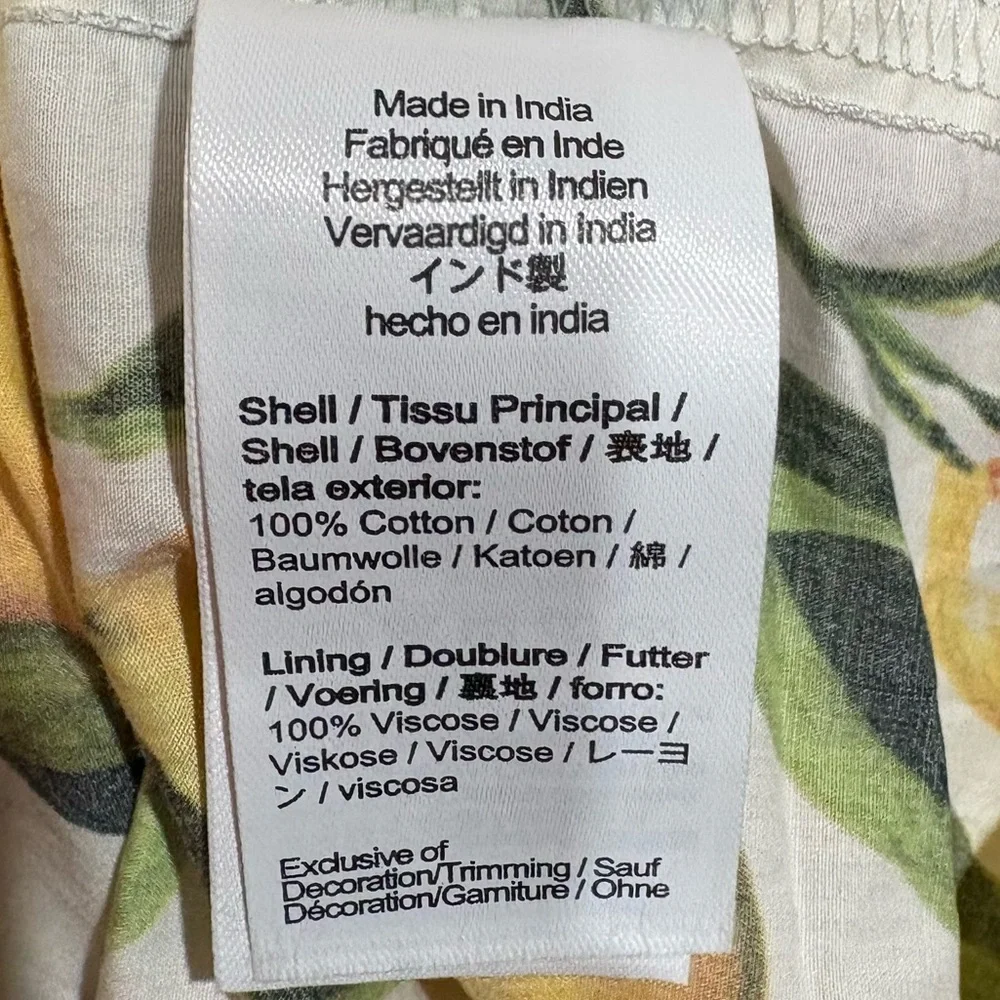 J. Crew 16 Limoncello Lemon Print Cotton Tiered Summer Plus Sundress 1X - Picture 11 of 16